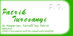 patrik turcsanyi business card